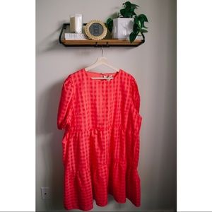 Red Ruffle Dress